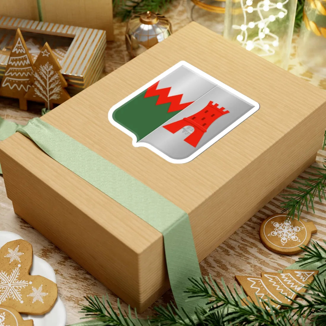 Overschie wapen (Netherlands) (Coat of Arms) STICKER Vinyl Kiss-Cut Decal - The Sticker Space