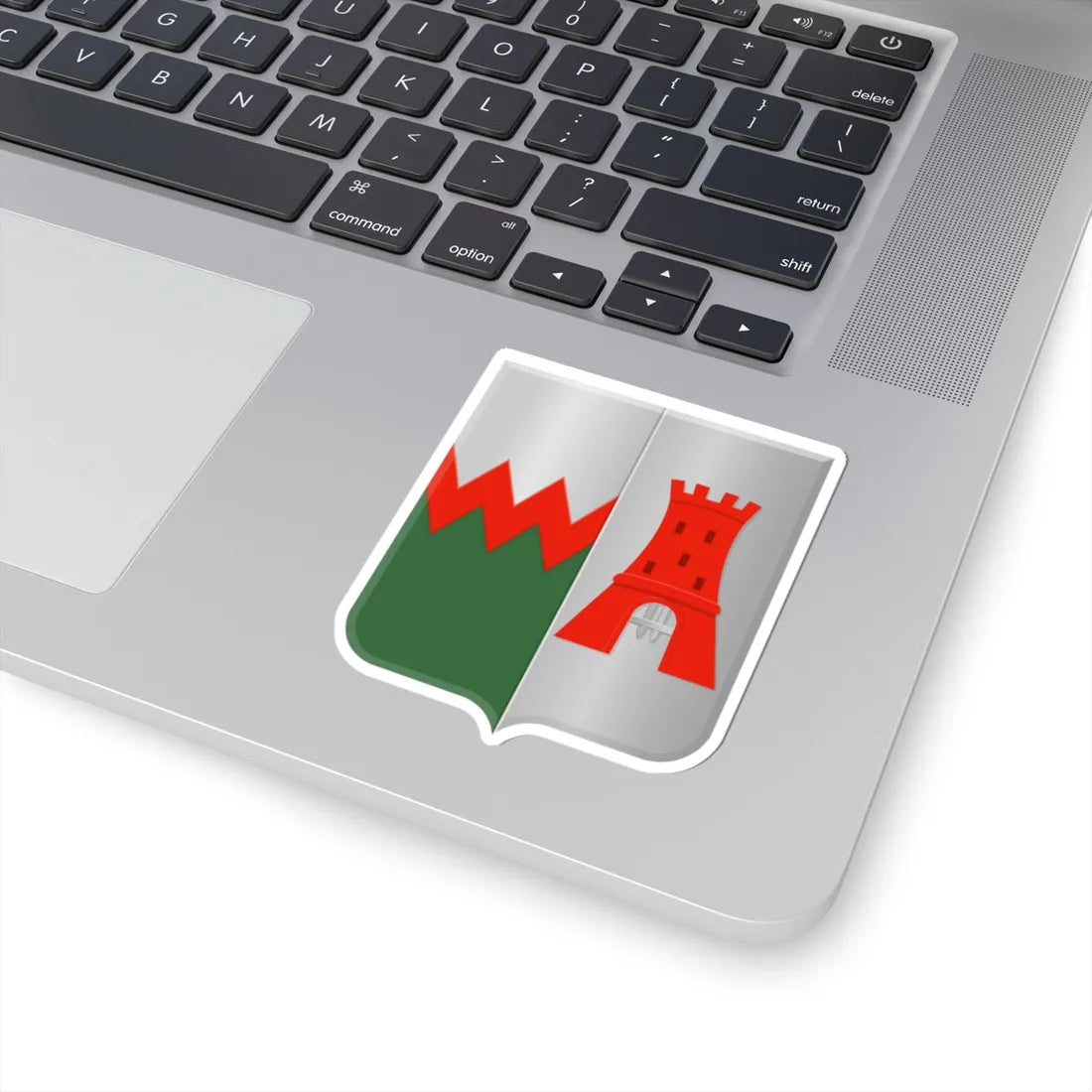 Overschie wapen (Netherlands) (Coat of Arms) STICKER Vinyl Kiss-Cut Decal - The Sticker Space