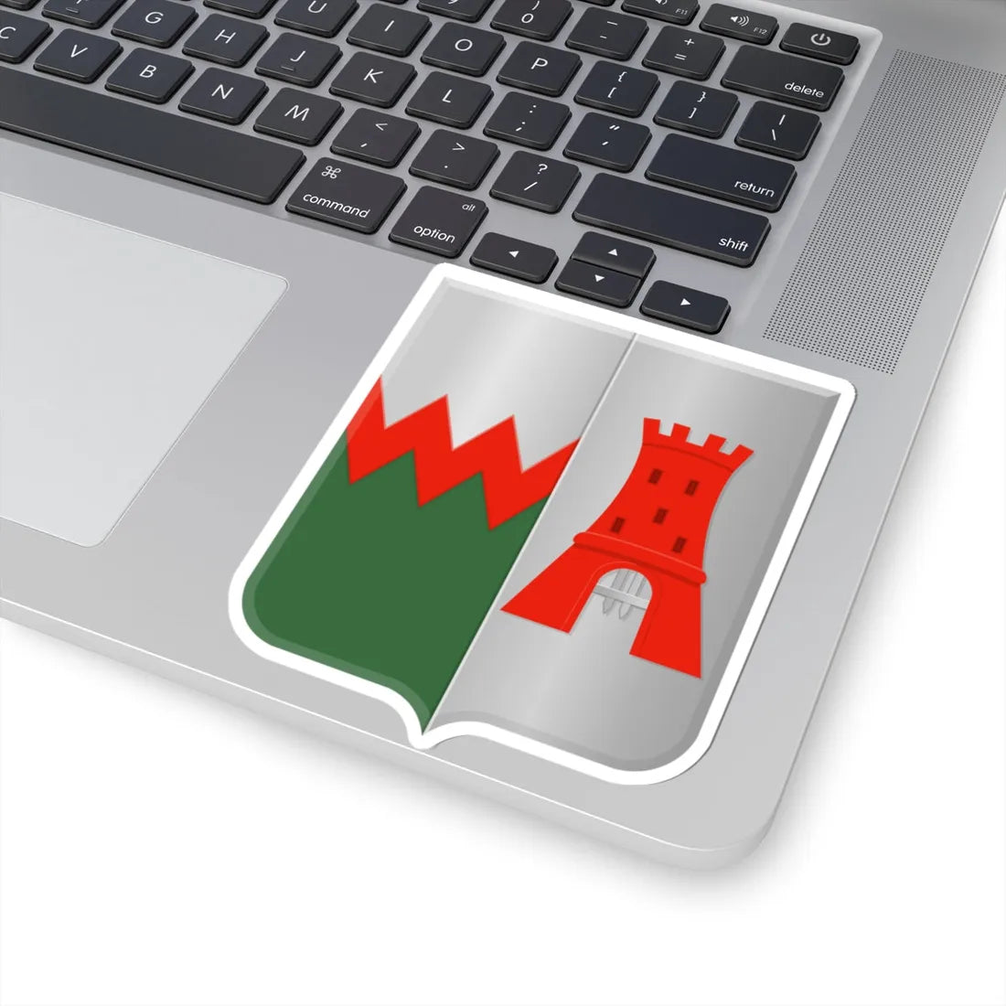 Overschie wapen (Netherlands) (Coat of Arms) STICKER Vinyl Kiss-Cut Decal - The Sticker Space