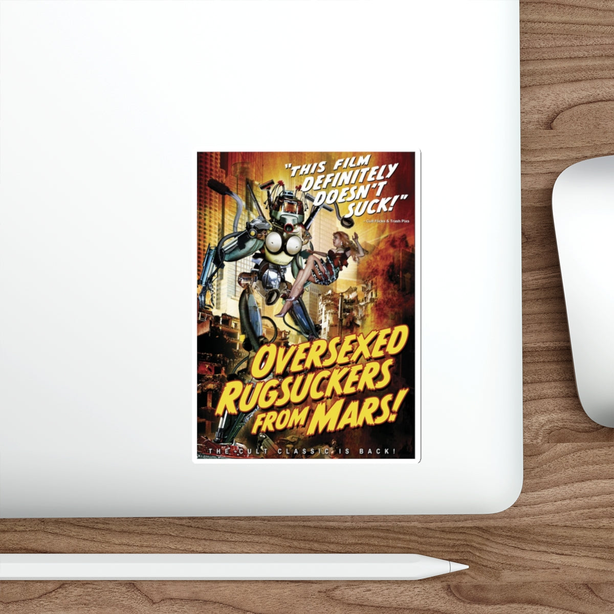 OVERSEXED RUGSUCKERS FROM MARS 1989 Movie Poster STICKER Vinyl Die-Cut Decal-The Sticker Space