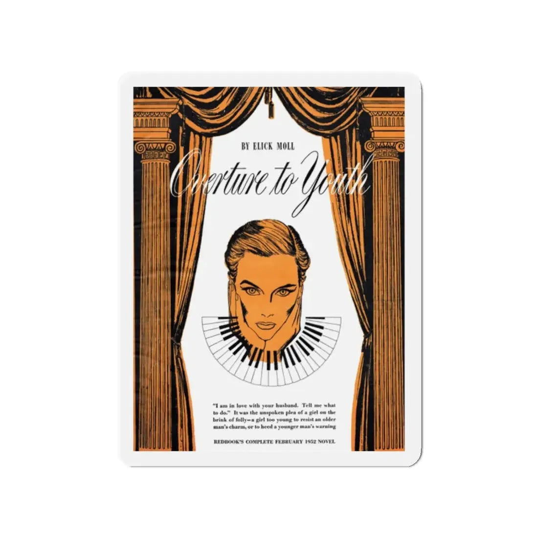 Overture to Youth (1), Redbook, February 1952 (Magazine Illustration) Refrigerator Magnet - The Sticker Space