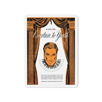 Overture to Youth (1), Redbook, February 1952 (Magazine Illustration) Refrigerator Magnet - The Sticker Space