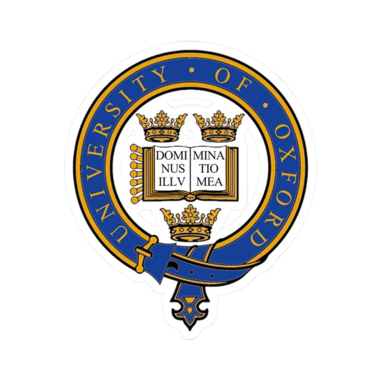 Oxford (England) (Coat of Arms) STICKER Vinyl Kiss-Cut Decal 2 Inch White - The Sticker Space