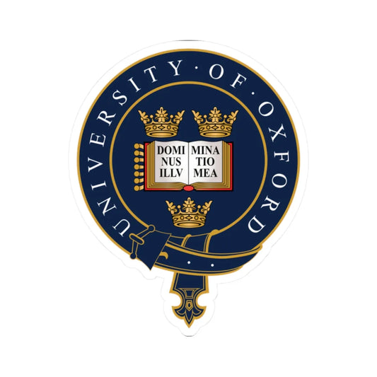 Oxford-University-Circlet (England) (Coat of Arms) STICKER Vinyl Kiss-Cut Decal 2 Inch White - The Sticker Space
