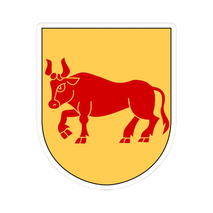 Oxie vapen (Sweden) (Coat of Arms) STICKER Vinyl Kiss-Cut Decal 3 Inch White - The Sticker Space