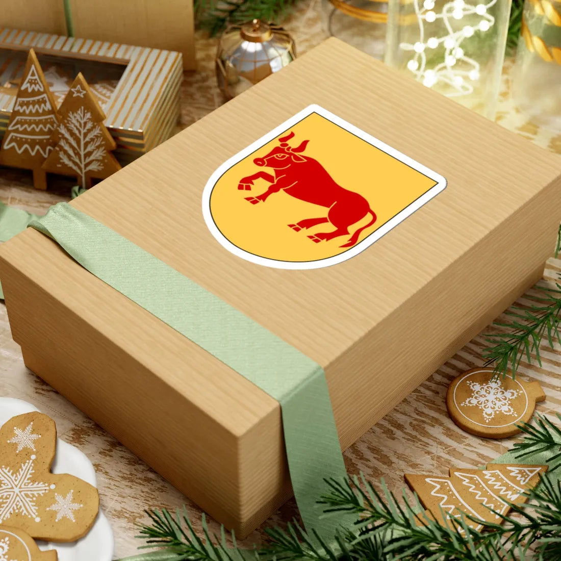 Oxie vapen (Sweden) (Coat of Arms) STICKER Vinyl Kiss-Cut Decal - The Sticker Space