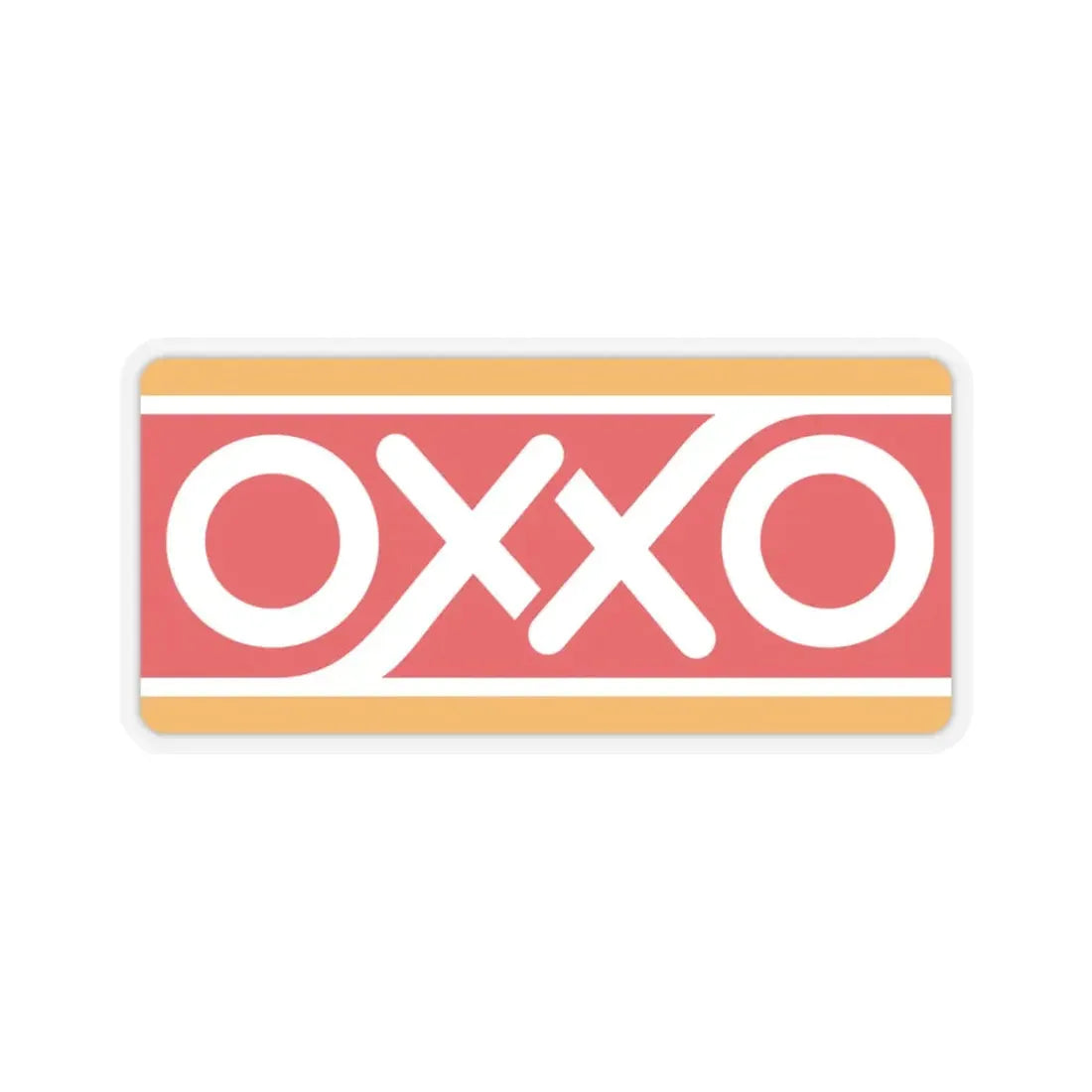Oxxo Mexico (Logo) STICKER Vinyl Kiss-Cut Decal 3 Inch Transparent - The Sticker Space