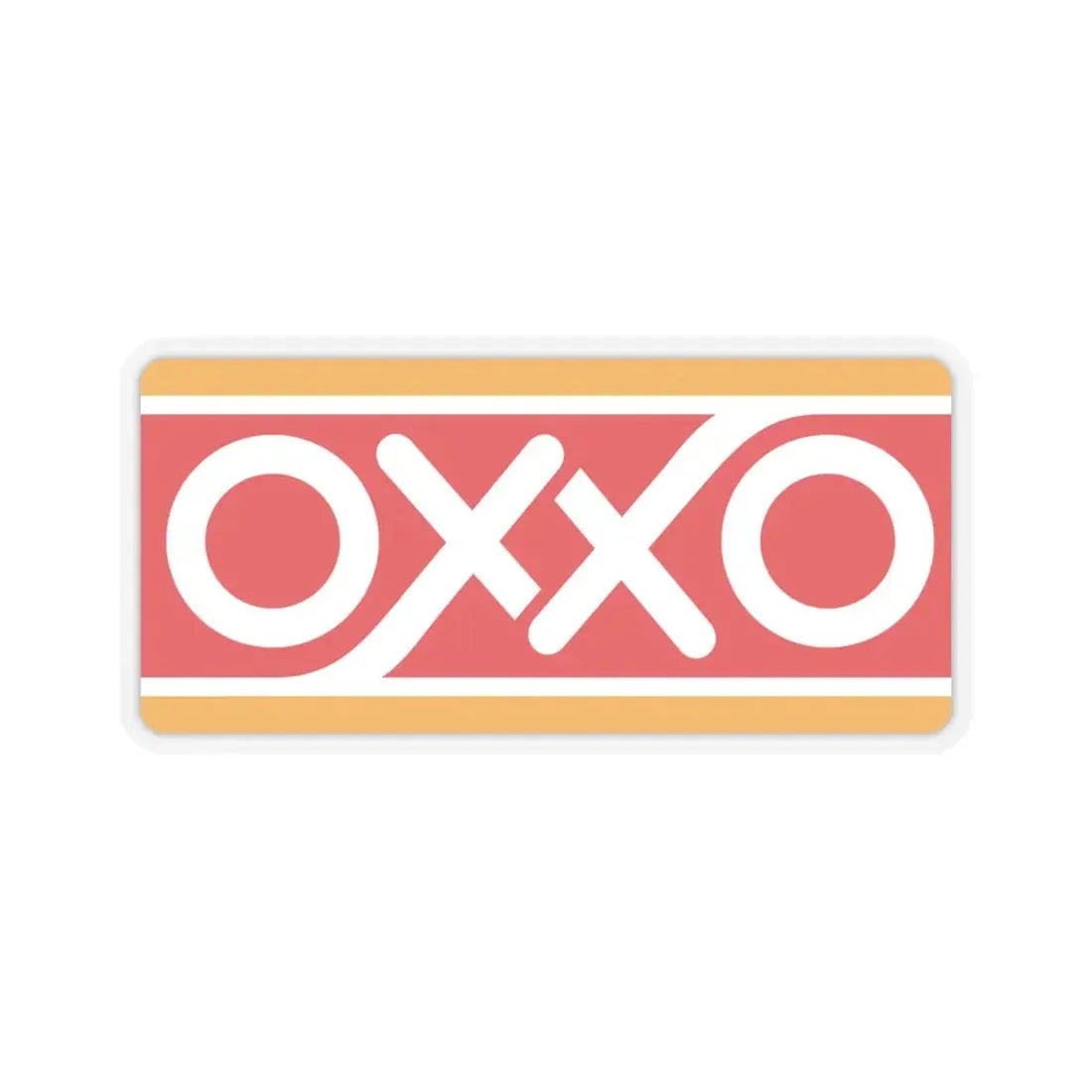 Oxxo Mexico (Logo) STICKER Vinyl Kiss-Cut Decal 4 Inch Transparent - The Sticker Space