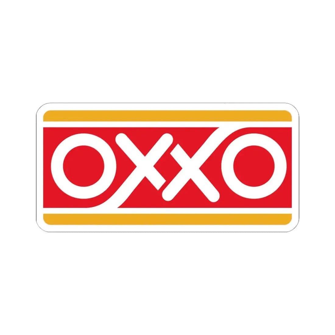 Oxxo Mexico (Logo) STICKER Vinyl Kiss-Cut Decal 6 Inch White - The Sticker Space