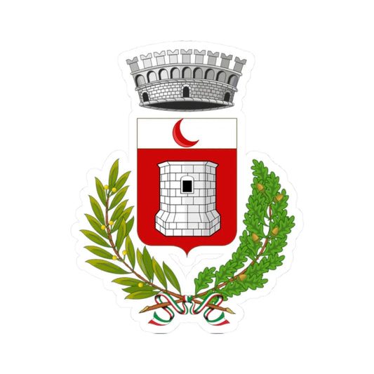 Oyace-Stemma (Italy) (Coat of Arms) STICKER Vinyl Kiss-Cut Decal 2 Inch White - The Sticker Space