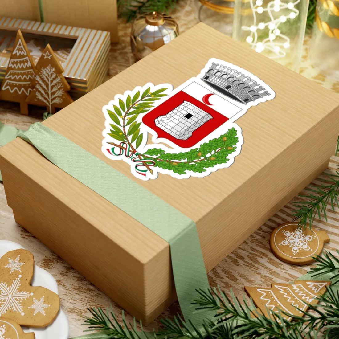 Oyace-Stemma (Italy) (Coat of Arms) STICKER Vinyl Kiss-Cut Decal - The Sticker Space