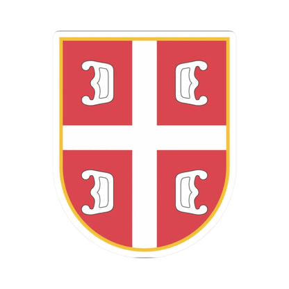 Oznaka pripadnosti 2 (Serbia) (Coat of Arms) STICKER Vinyl Kiss-Cut Decal 2 Inch White - The Sticker Space