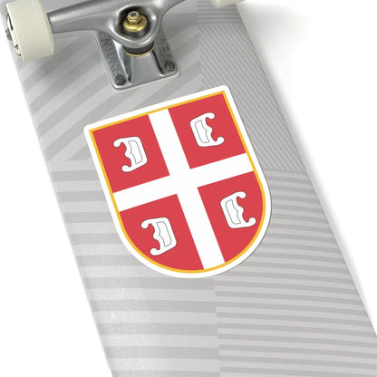Oznaka pripadnosti 2 (Serbia) (Coat of Arms) STICKER Vinyl Kiss-Cut Decal - The Sticker Space