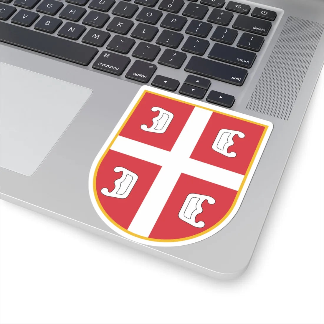 Oznaka pripadnosti 2 (Serbia) (Coat of Arms) STICKER Vinyl Kiss-Cut Decal - The Sticker Space