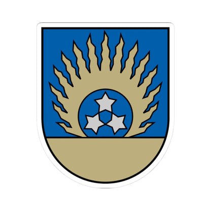 Ozolnieku novads COA (Latvia) (Coat of Arms) STICKER Vinyl Kiss-Cut Decal 3 Inch White - The Sticker Space