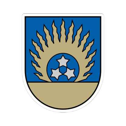 Ozolnieku novads COA (Latvia) (Coat of Arms) STICKER Vinyl Kiss-Cut Decal 4 Inch White - The Sticker Space