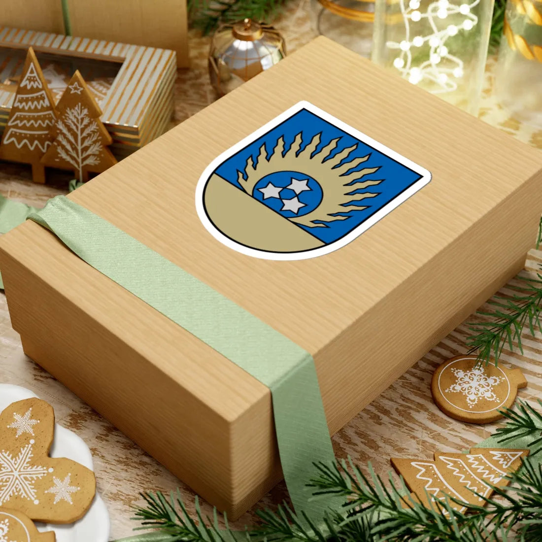 Ozolnieku novads COA (Latvia) (Coat of Arms) STICKER Vinyl Kiss-Cut Decal - The Sticker Space