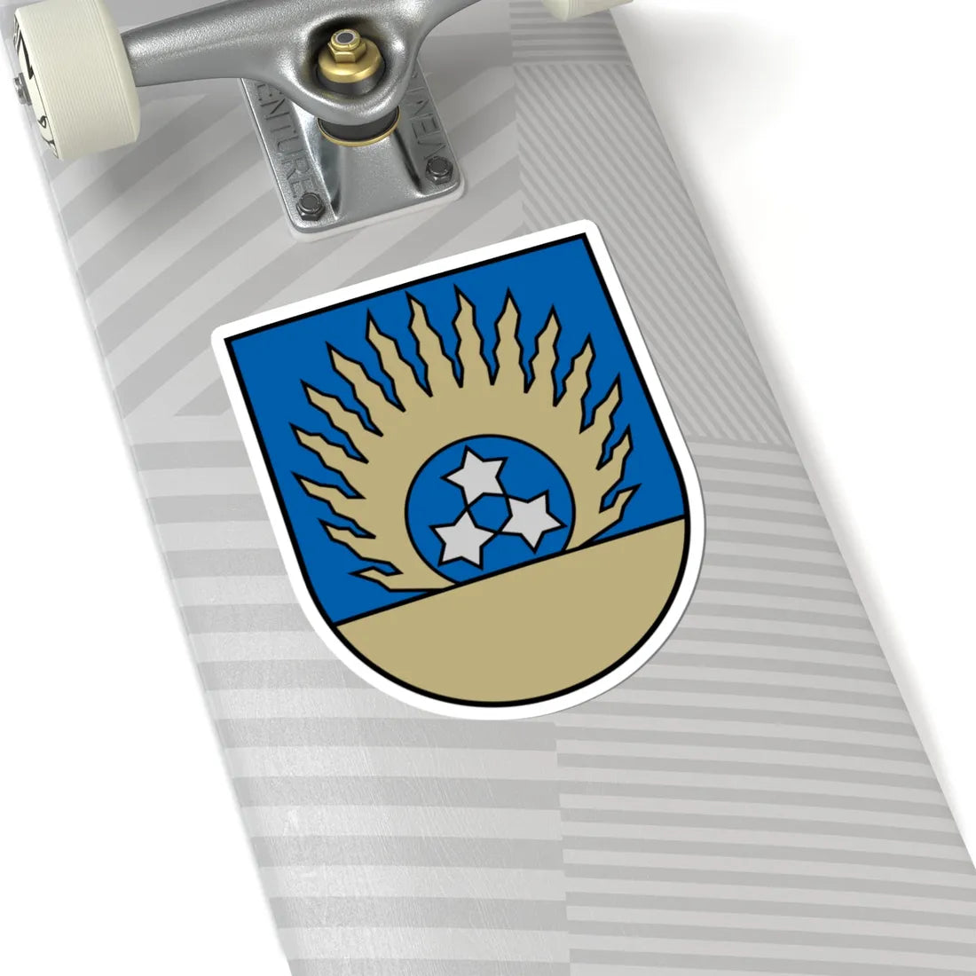 Ozolnieku novads COA (Latvia) (Coat of Arms) STICKER Vinyl Kiss-Cut Decal - The Sticker Space