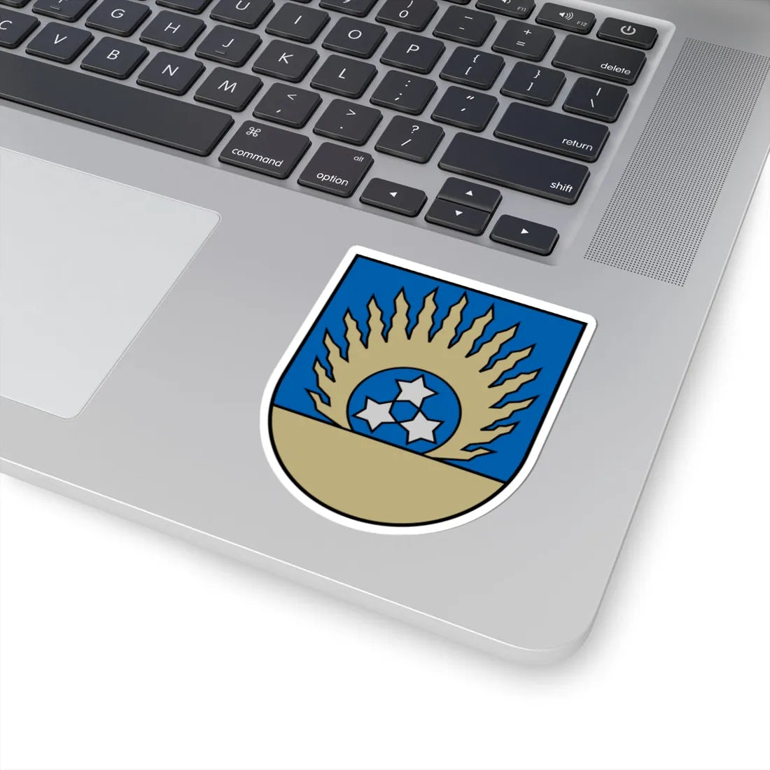 Ozolnieku novads COA (Latvia) (Coat of Arms) STICKER Vinyl Kiss-Cut Decal - The Sticker Space