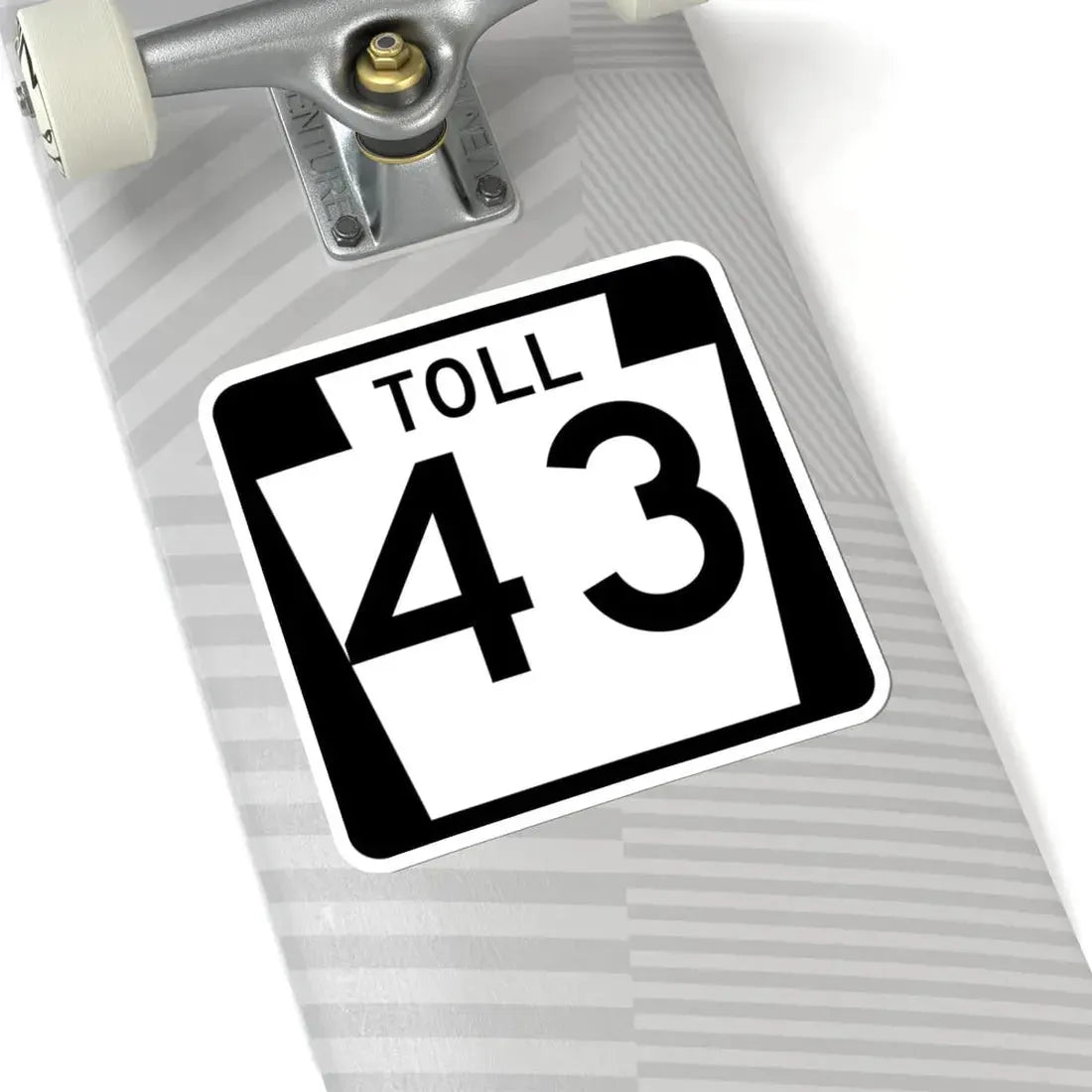 PA-Toll-43 (Pennsylvania) (Road Sign) STICKER Vinyl Kiss-Cut Decal - The Sticker Space