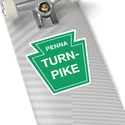 PA Turnpike Commission logo (Pennsylvania) (Road Sign) STICKER Vinyl Kiss-Cut Decal - The Sticker Space