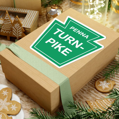 PA Turnpike Commission logo (Pennsylvania) (Road Sign) STICKER Vinyl Kiss-Cut Decal - The Sticker Space