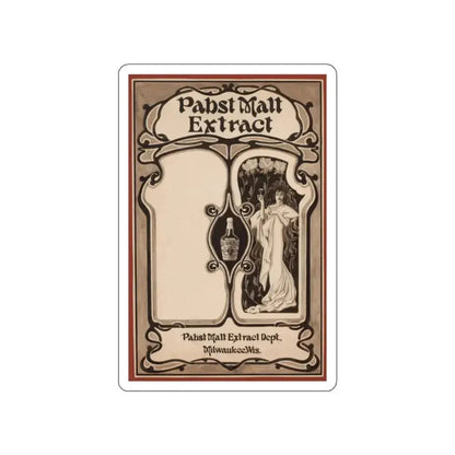 Pabst Malt Extract Advertisement (Magazine Illustration) STICKER Vinyl Die-Cut Decal White Die-Cut 2 Inch - The Sticker Space