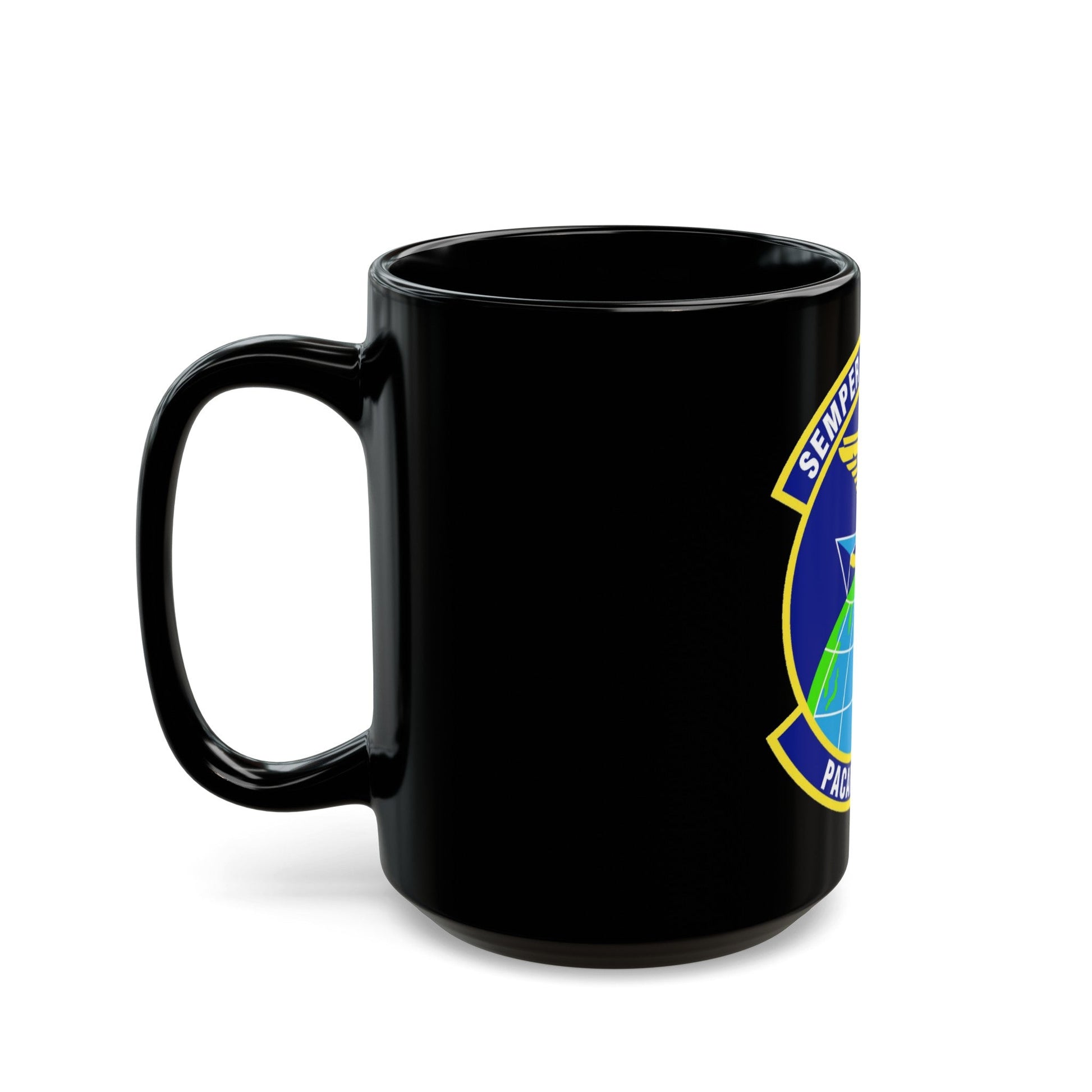 PACAF Air Mobility Operations Control Center (U.S. Air Force) Black Coffee Mug-The Sticker Space