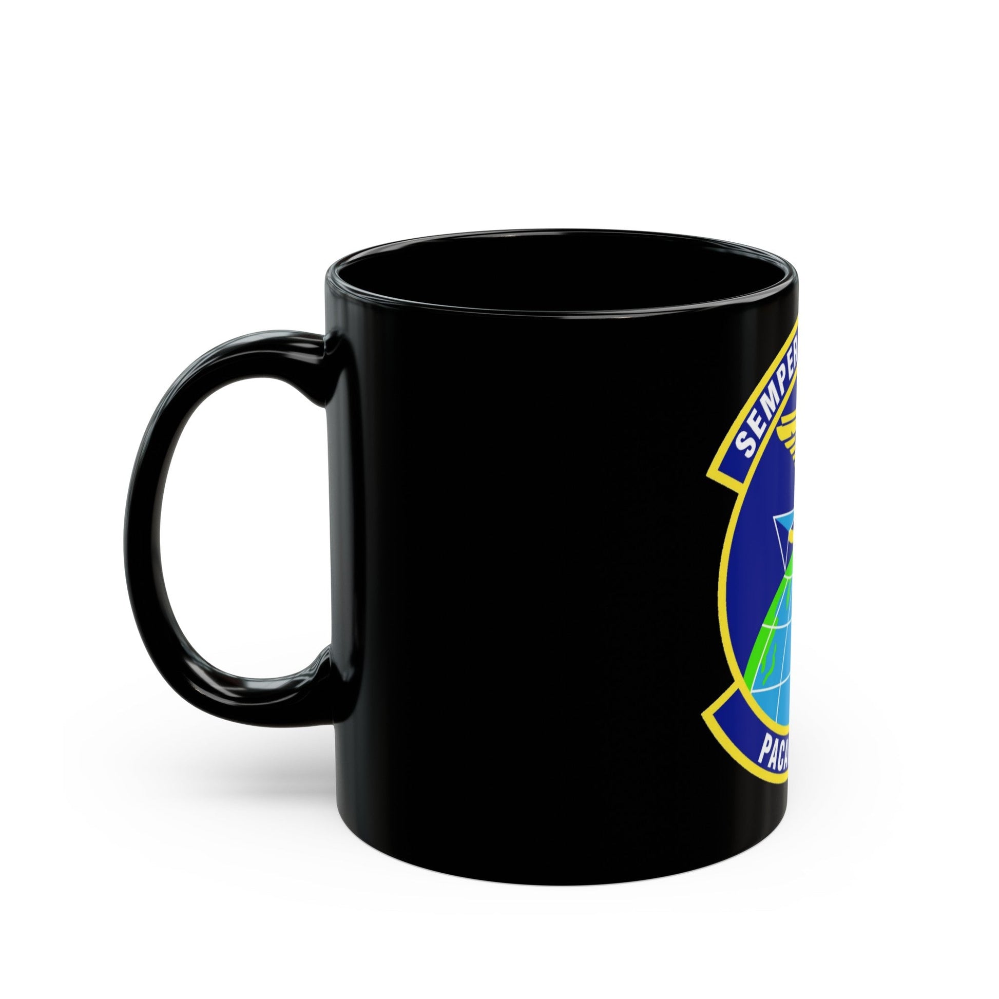 PACAF Air Mobility Operations Control Center (U.S. Air Force) Black Coffee Mug-The Sticker Space