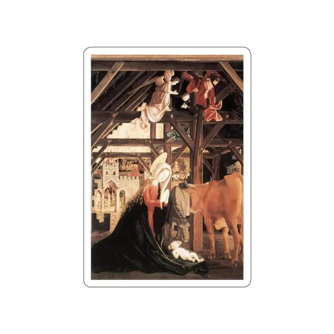 PACHER, Michael -Pilgrimage- Nativity (Artwork) STICKER Vinyl Die-Cut Decal White Die-Cut 2 Inch - The Sticker Space