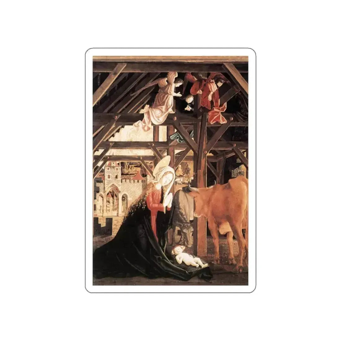 PACHER, Michael -Pilgrimage- Nativity (Artwork) STICKER Vinyl Die-Cut Decal White Die-Cut 4 Inch - The Sticker Space