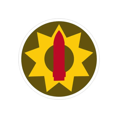 Pacific Coastal Frontier (U.S. Army) REVERSE PRINT Transparent Die-Cut STICKER 2 Inch Die-Cut Transparent - The Sticker Space