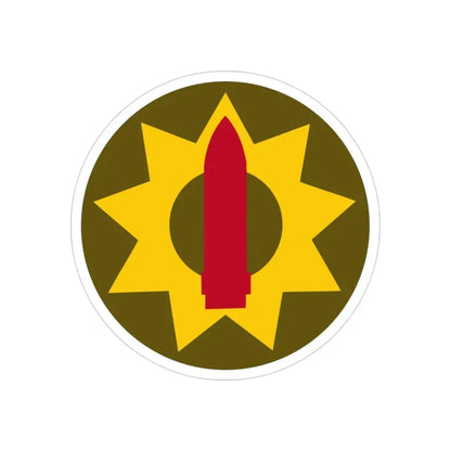 Pacific Coastal Frontier (U.S. Army) REVERSE PRINT Transparent Die-Cut STICKER 3 Inch Die-Cut Transparent - The Sticker Space