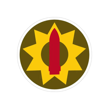 Pacific Coastal Frontier (U.S. Army) REVERSE PRINT Transparent Die-Cut STICKER 4 Inch Die-Cut Transparent - The Sticker Space