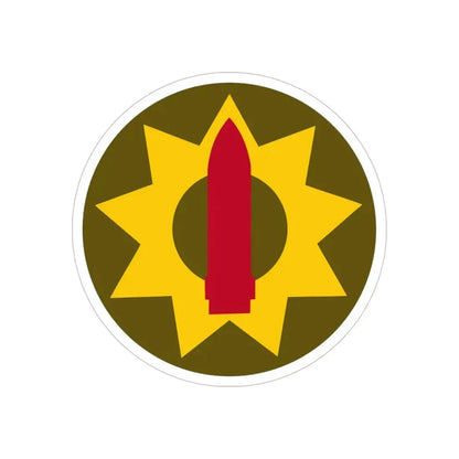 Pacific Coastal Frontier (U.S. Army) REVERSE PRINT Transparent Die-Cut STICKER 6 Inch Die-Cut Transparent - The Sticker Space