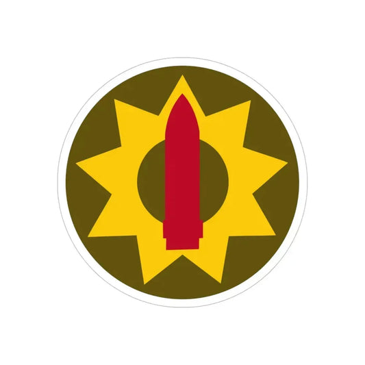 Pacific Coastal Frontier (U.S. Army) REVERSE PRINT Transparent Die-Cut STICKER 6 Inch Die-Cut Transparent - The Sticker Space