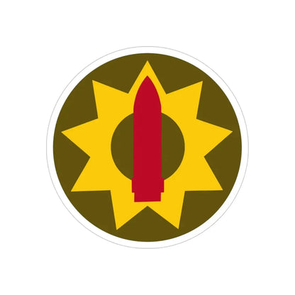 Pacific Coastal Frontier (U.S. Army) REVERSE PRINT Transparent Die-Cut STICKER - The Sticker Space