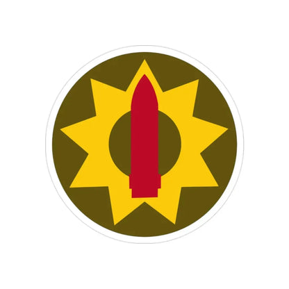 Pacific Coastal Frontier (U.S. Army) REVERSE PRINT Transparent Die-Cut STICKER - The Sticker Space