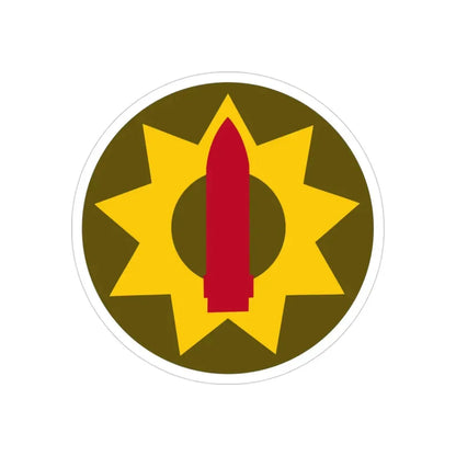 Pacific Coastal Frontier (U.S. Army) REVERSE PRINT Transparent Die-Cut STICKER - The Sticker Space