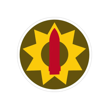 Pacific Coastal Frontier (U.S. Army) REVERSE PRINT Transparent Die-Cut STICKER - The Sticker Space