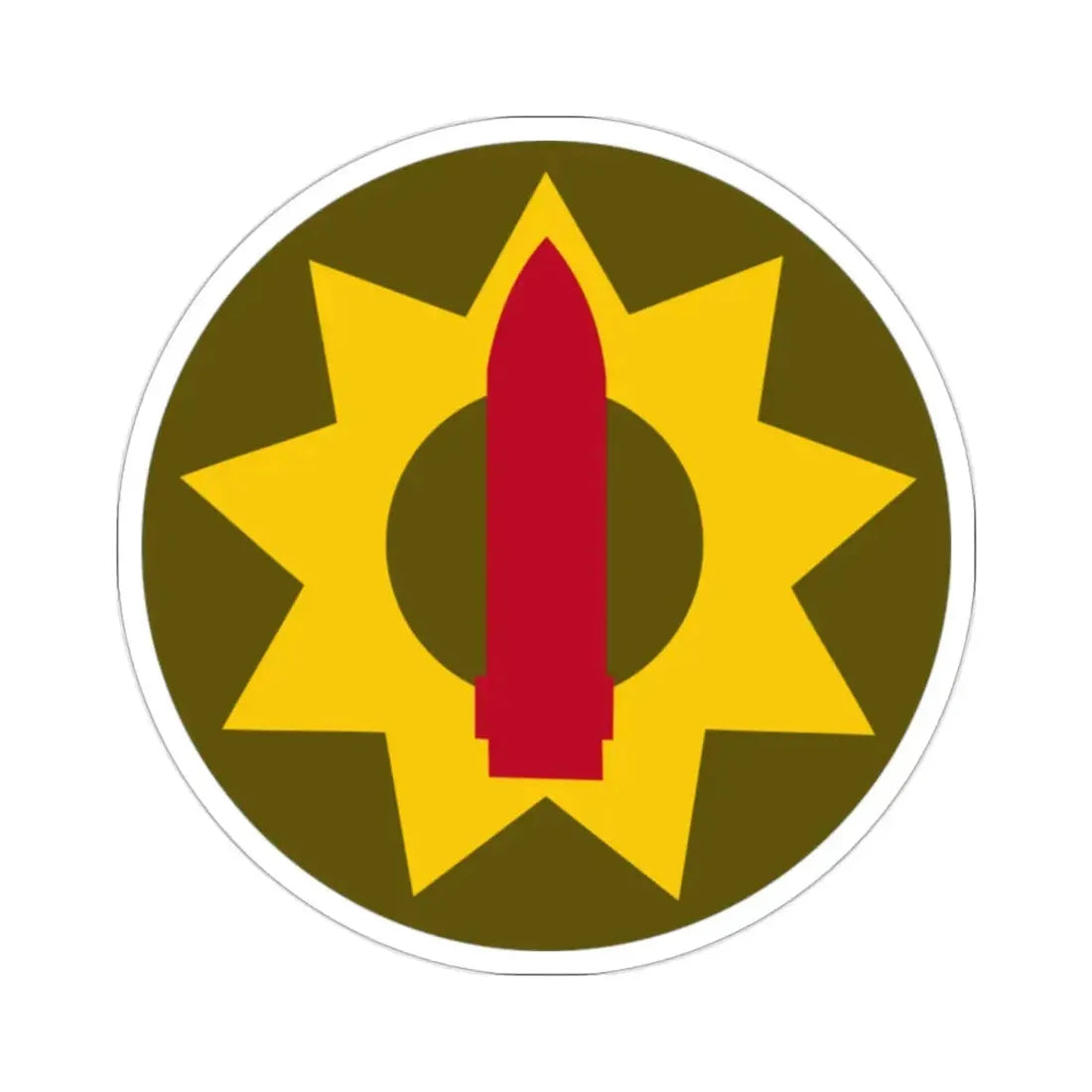 Pacific Coastal Frontier (U.S. Army) STICKER Vinyl Die-Cut Decal 2 Inch - The Sticker Space