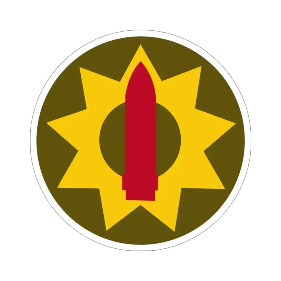 Pacific Coastal Frontier (U.S. Army) STICKER Vinyl Die-Cut Decal 3 Inch - The Sticker Space