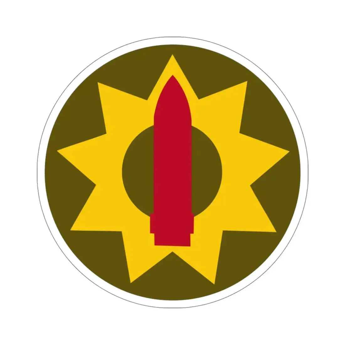 Pacific Coastal Frontier (U.S. Army) STICKER Vinyl Die-Cut Decal 6 Inch - The Sticker Space