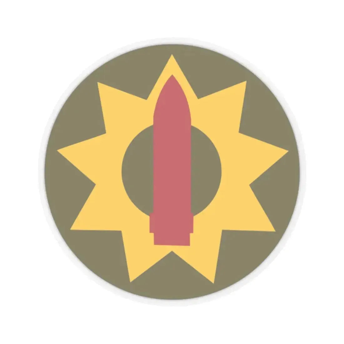 Pacific Coastal Frontier (U.S. Army) STICKER Vinyl Kiss-Cut Decal 2 Inch Transparent - The Sticker Space