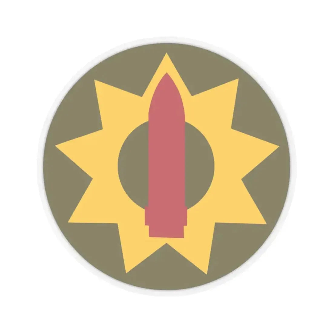 Pacific Coastal Frontier (U.S. Army) STICKER Vinyl Kiss-Cut Decal 3 Inch Transparent - The Sticker Space