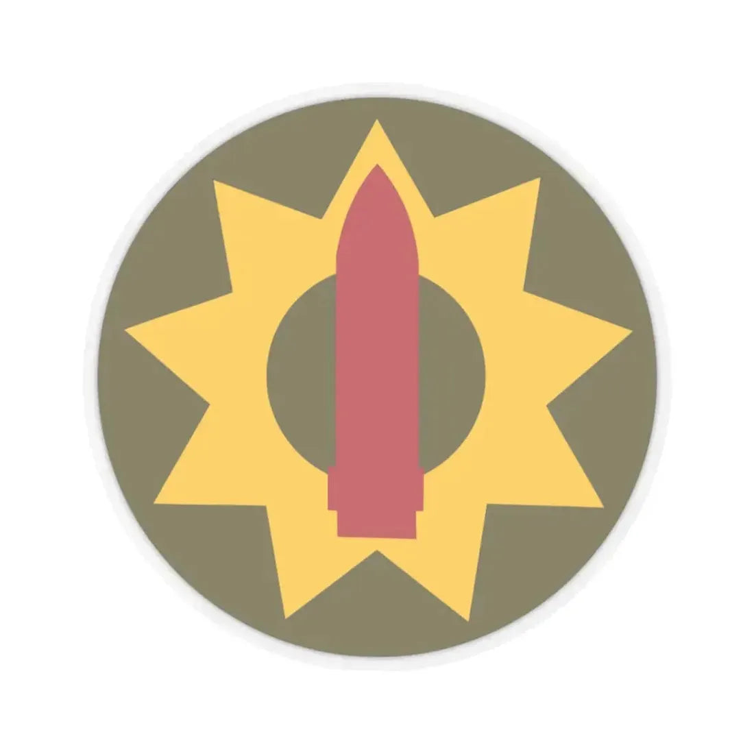 Pacific Coastal Frontier (U.S. Army) STICKER Vinyl Kiss-Cut Decal 4 Inch Transparent - The Sticker Space