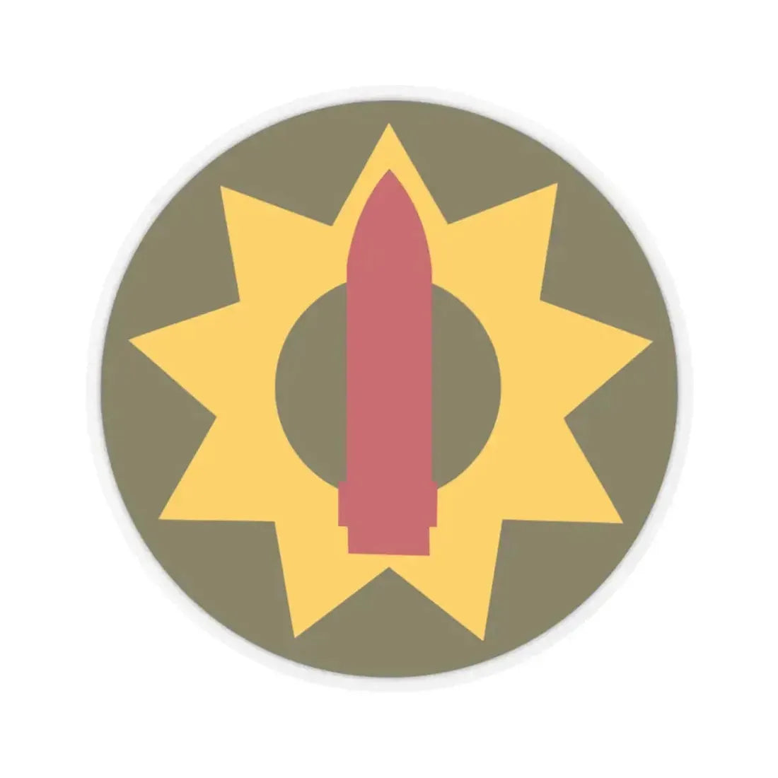 Pacific Coastal Frontier (U.S. Army) STICKER Vinyl Kiss-Cut Decal 6 Inch Transparent - The Sticker Space