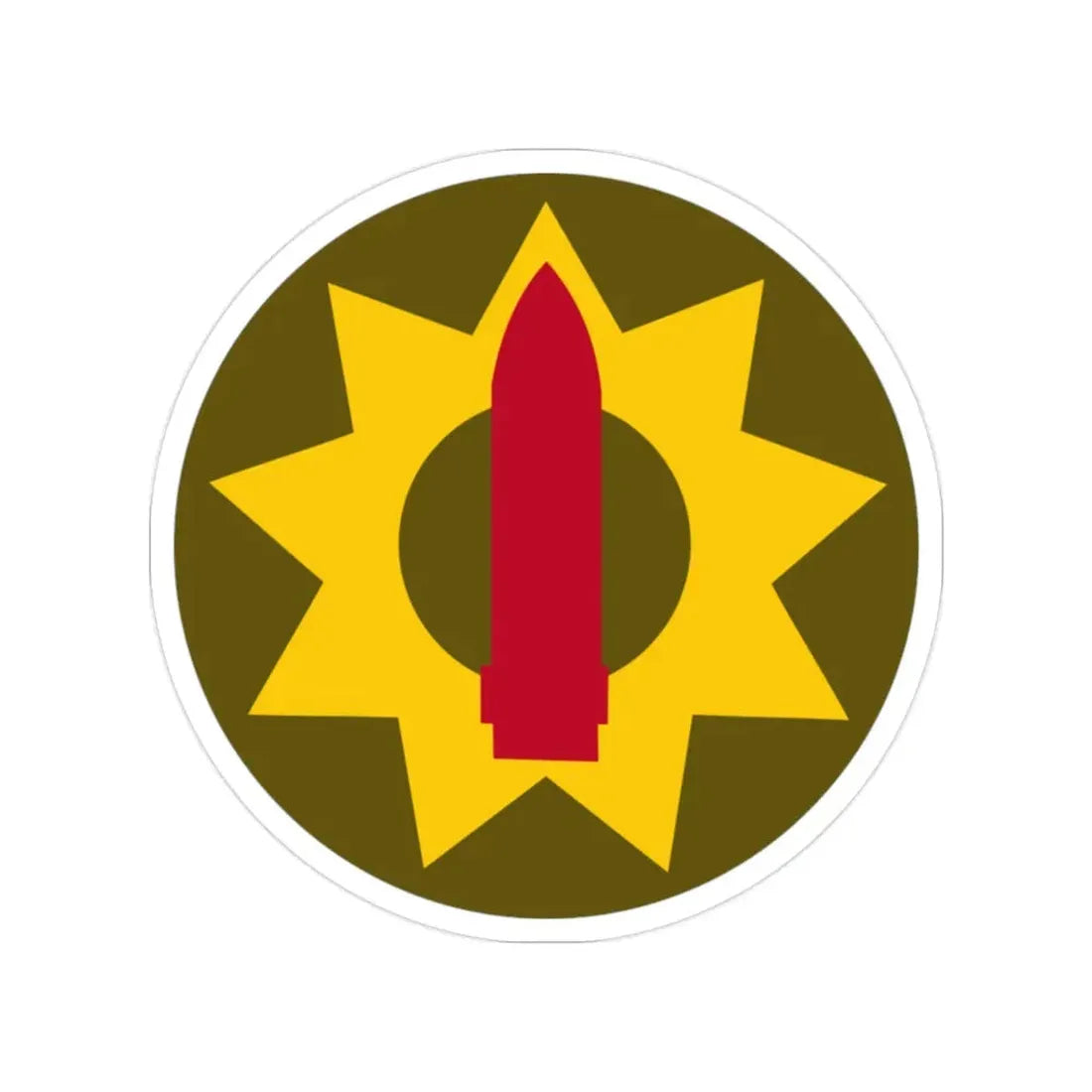 Pacific Coastal Frontier (U.S. Army) Transparent STICKER Die-Cut Vinyl Decal 2 Inch - The Sticker Space