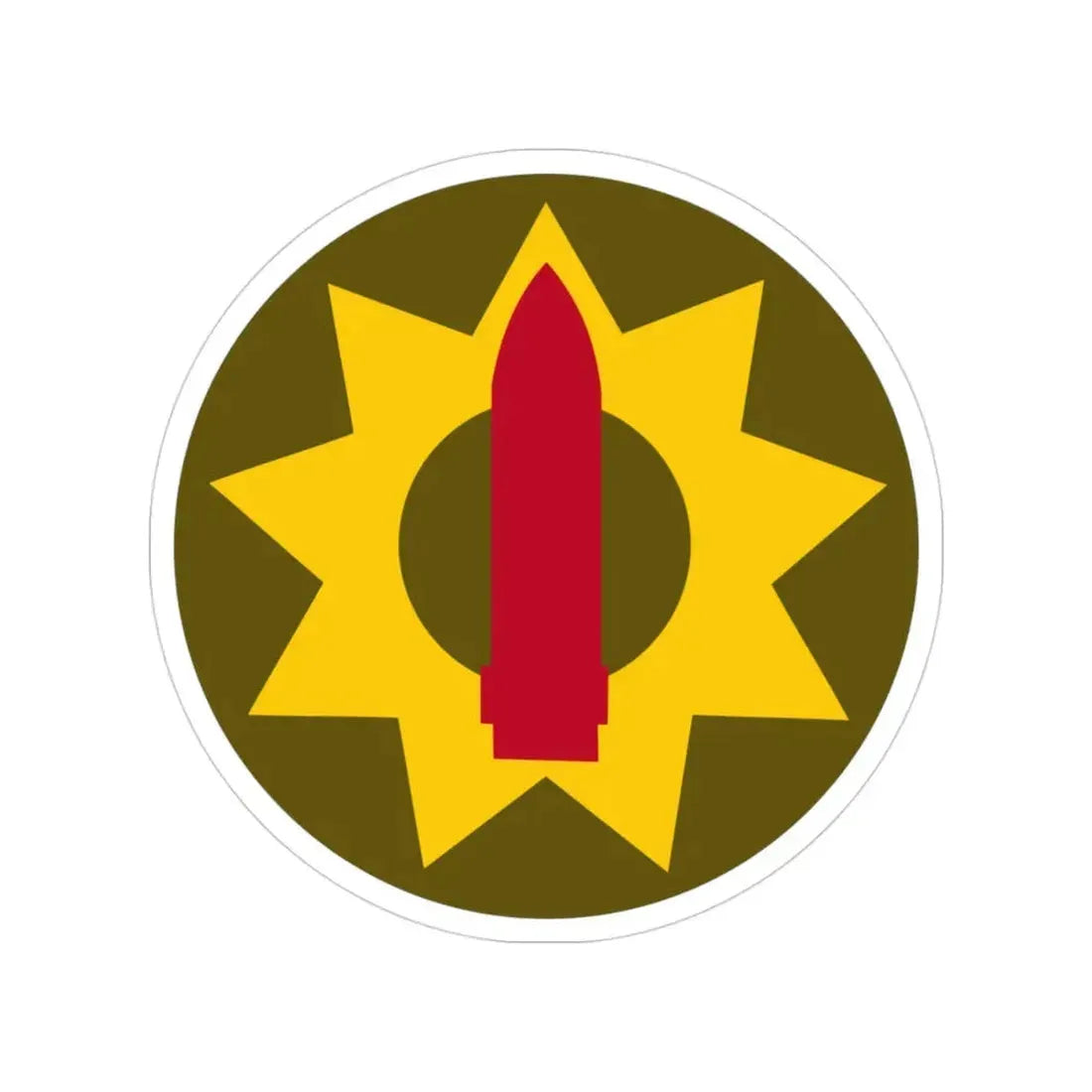 Pacific Coastal Frontier (U.S. Army) Transparent STICKER Die-Cut Vinyl Decal 3 Inch - The Sticker Space