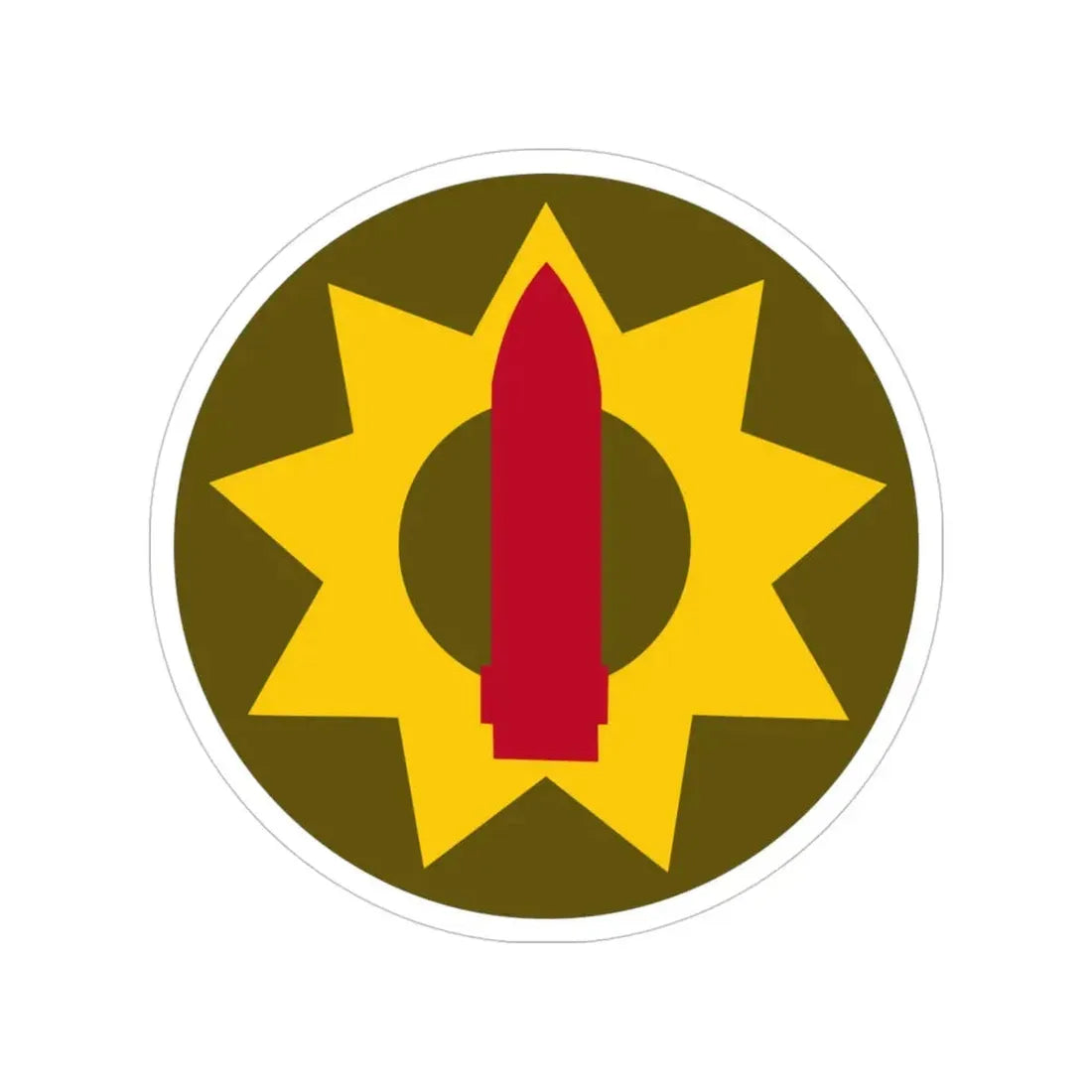 Pacific Coastal Frontier (U.S. Army) Transparent STICKER Die-Cut Vinyl Decal 4 Inch - The Sticker Space